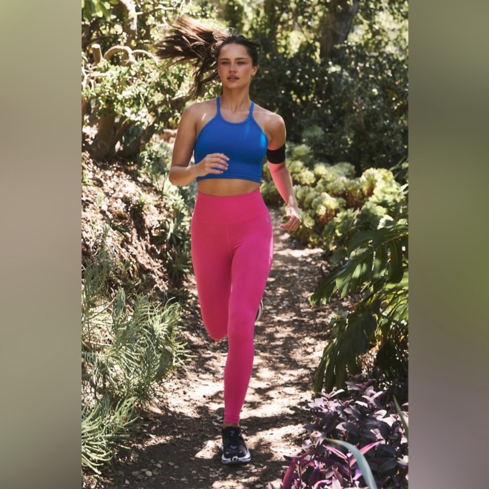 Free People Good Karma High Rise Leggings pink